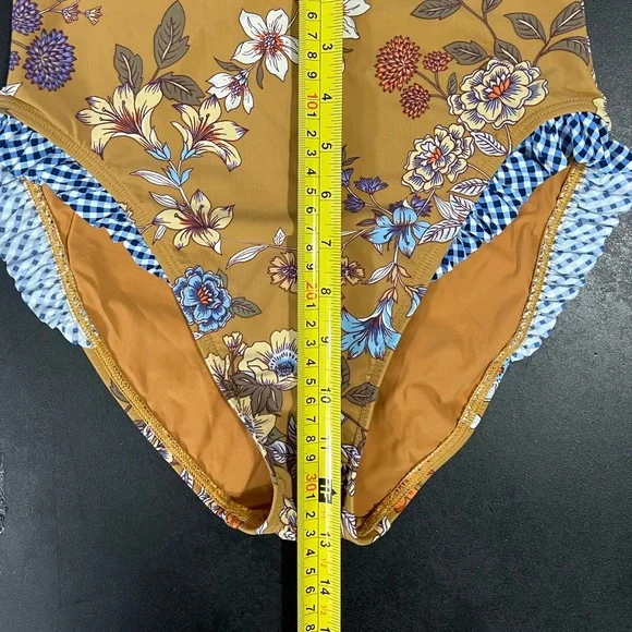 LN Skinny dippers swimsuit bathing Anastasia bikini top and daisy duke bottom S - Picture 9 of 10